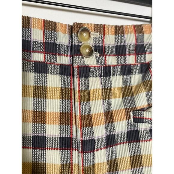 Anthropologie The Essential Collection Women's Plaid Slim Kick Flare Pants SZ 6 - Picture 2 of 11
